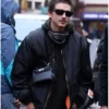 Charles Cinema Timothee Chalamet Black Bomber Jacket