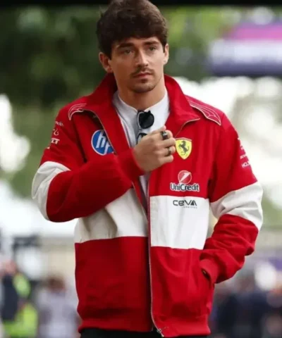 F1 Grand Prix Of Australia Charles Leclerc Red Ferrari Racing Jacket