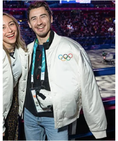 Charles Poujade 2026 Winter Olympics Varsity Jacket