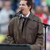 Super Bowl 60 National Anthem 2026 Charlie Puth Brown Leather Jacket