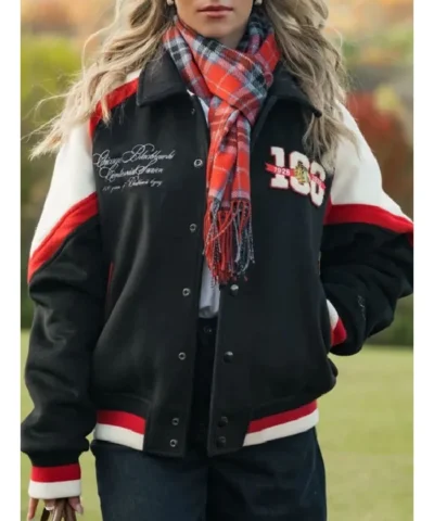 Chicago Blackhawks Centennial Season Varsity Jacket