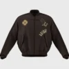 Chinese New Year Brown Bomber Jcket