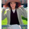 Christa Miller Shrinking S3 Gray Blazer
