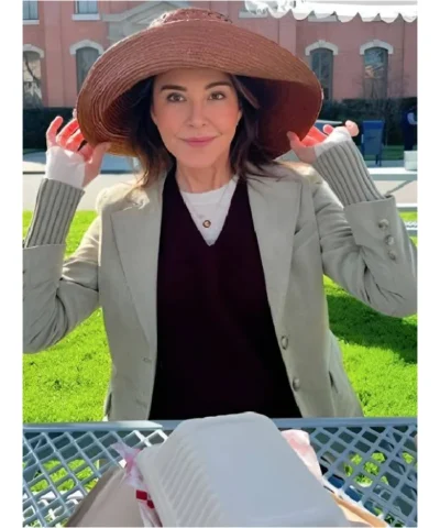 Christa Miller Shrinking S3 Gray Blazer