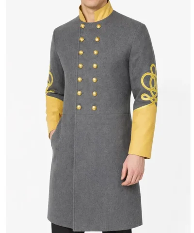 Civil War Confederate General’s 4 Rows Braid Cavalry Frock Coat
