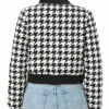Clara Wilsey Tall Girl 2 Houndstooth Bomber Jacket