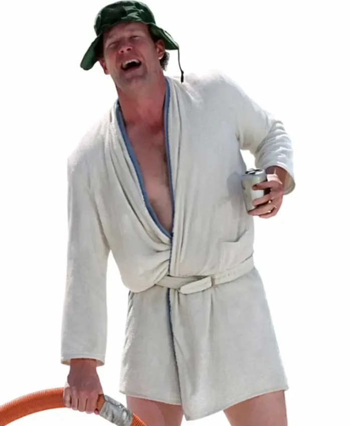 Cousin Eddy White Terry Bathrobe