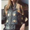 Cowgirl Run The World Black Bomber Jacket