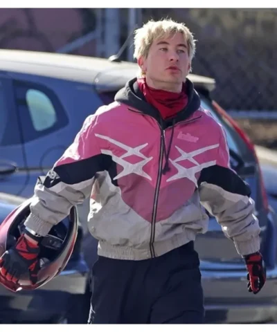 Crime 101 Barry Keoghan Racer Jacket