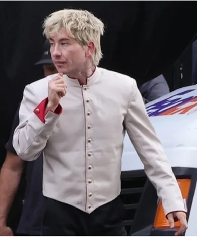 Crime 101 Barry Keoghan White Jacket