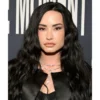 Demi Lovato Satin Black Cropped Blazer