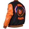 Denham Team NL Orange And Black Varsity Jacket