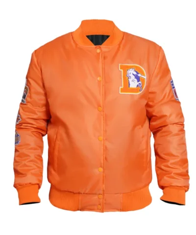 Denver Broncos Super Bowl Satin Jacket - Orange