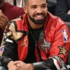 Drake Farewell Mamba Red and Black Leather Jacket