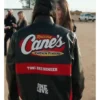 Driver Toni Breidinger Canes Black Leather Jacket