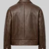 Durable mens jacket made from distressed leather, offering both style and comfort