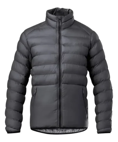 Unisex Eider Down Puffer Black Jacket