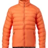 Unisex Eider Down Puffer Orange Jacket