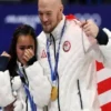 Olympic 2026 Ellie Kam White Bomber Jacket