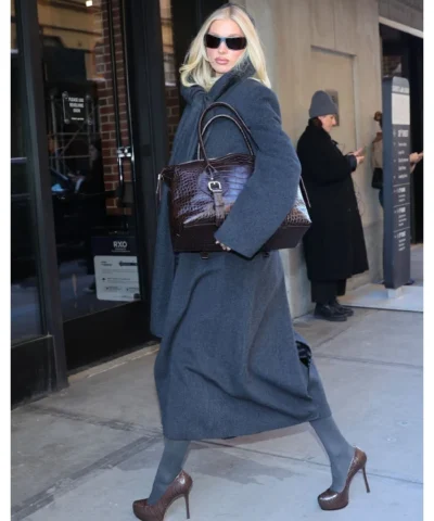 Elsa Hosk Charcoal Coat