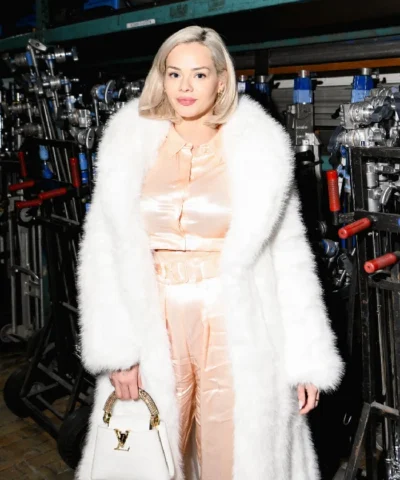 Elsa Jean Furry White Coat