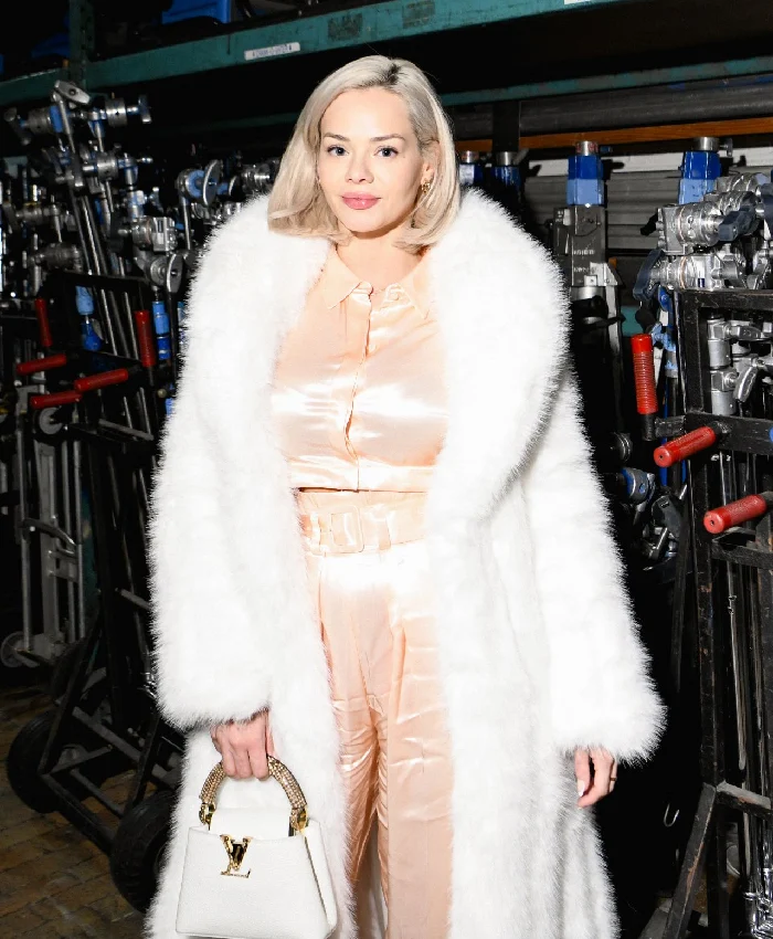 Elsa Jean Furry White Coat