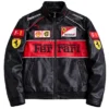 Ferrari F1 Racing Black Leather Jacket