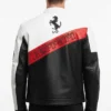 Ferrari-Racing-F1-Streetwear-Leather-Jacket