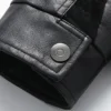 Fred Hooded Leather Black Jacket For Mens