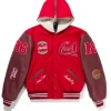 Full-Snap Fleece Varsity Jacket