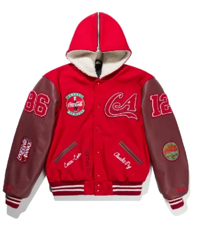 Full-Snap Fleece Varsity Jacket