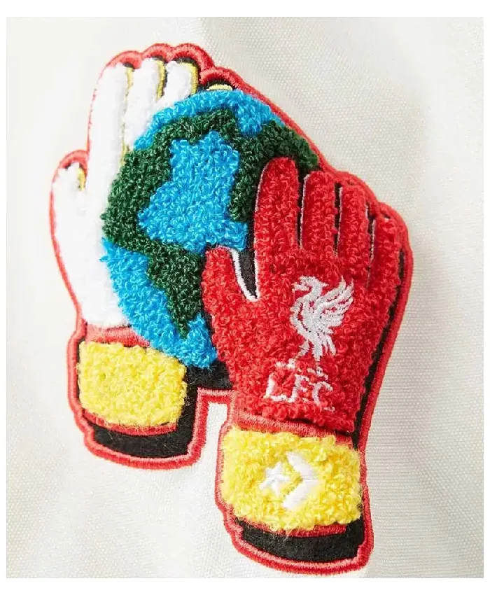 Full-Snap Varsity Red and White Jacket