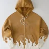 Fullmetal Alchemist Ling Flame Zip Brown Hoodie
