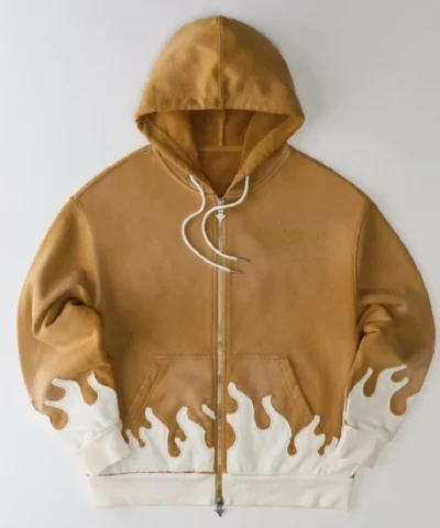 Fullmetal Alchemist Ling Flame Zip Brown Hoodie