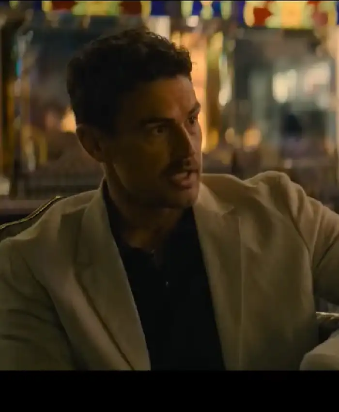 Theo James Fuze 2026 White Blazer