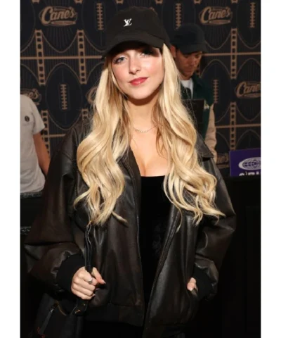 Grace Super Bowl Oversized Bomber Jacket