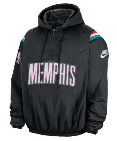 Grizzlies Nike Half-Zip Hooded Jacket
