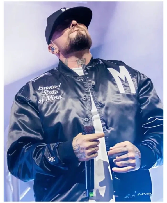 Guè EMME-I STATE OF MIND Black Jacket