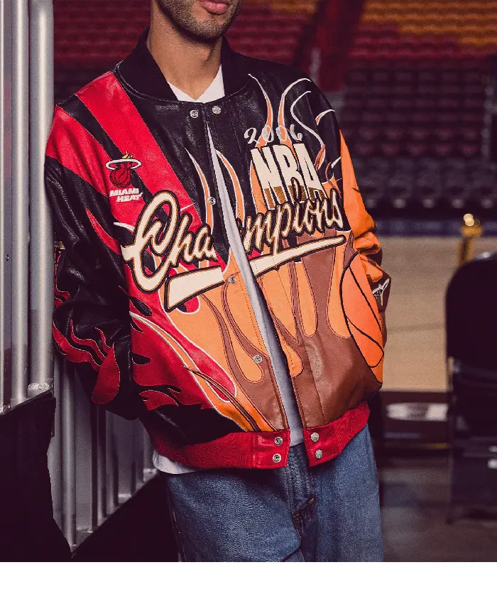Miami HEAT x Jeff Hamilton 2006 Champ Jacket - Las Vegas Jacket