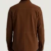 Haven Brown Shirt Style Suede Leather Shirt