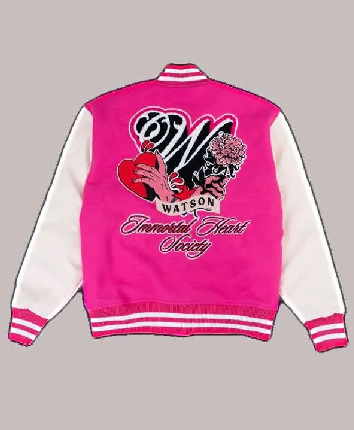 Heart Society Pink Varsity
