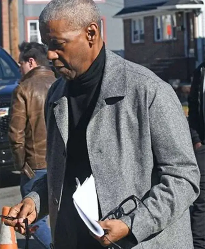 Denzel Washington Here Comes the Flood Grey Wool Jacket
