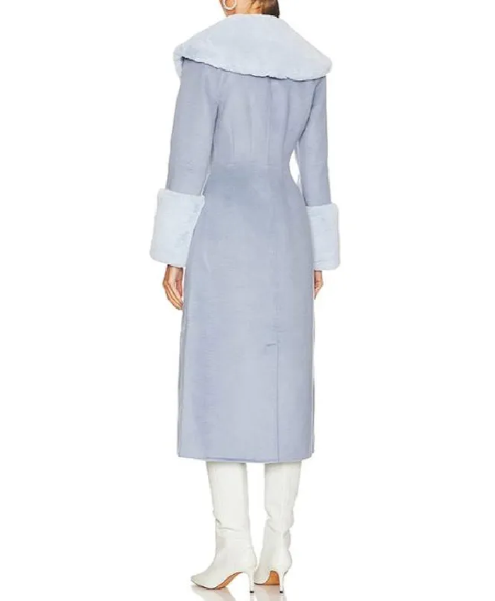 Hollywood 2026 Emily Orozco Blue Fur Coat