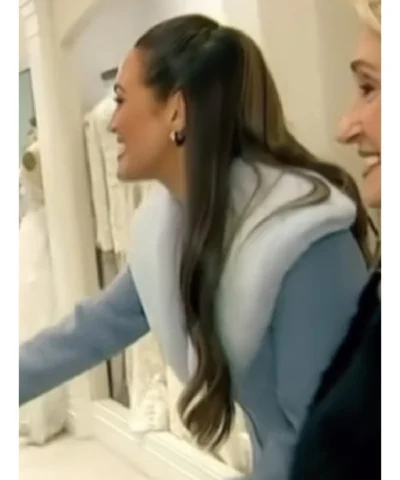 Hollywood 2026 Emily Orozco Blue Fur Coat