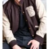 Hotline Miami Maroon Varsity Jacket
