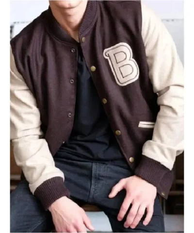 Hotline Miami Maroon Varsity Jacket
