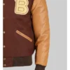 Hotline Miami Snap Tap Brown Jacket - Rib Knitted
