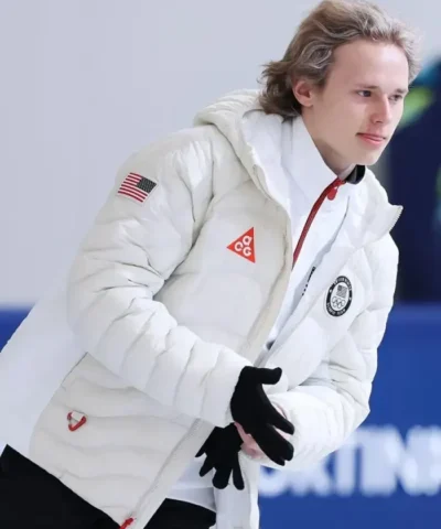 Ilia Malinin Milan Cortina Winter Olympics White Jacket