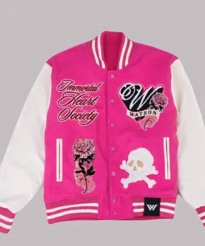 Immortal Heart Society Pink Varsity