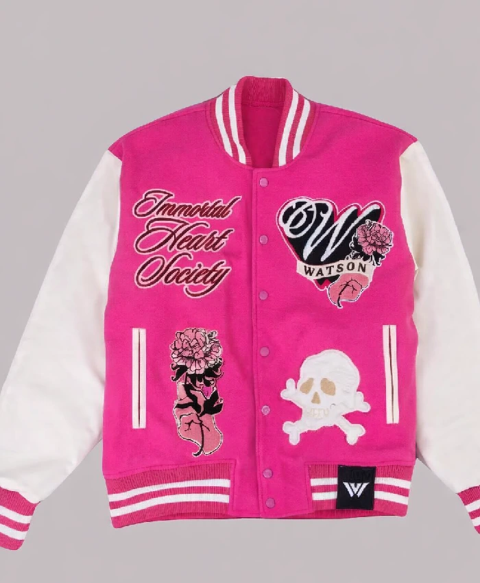 Immortal Heart Society Pink Varsity